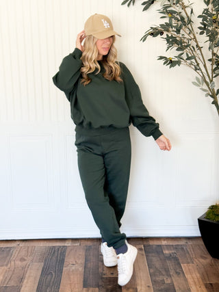 Everyday Comfort Pullover, Deep Green - 250 Activewear + Lounge - The Farmhouse