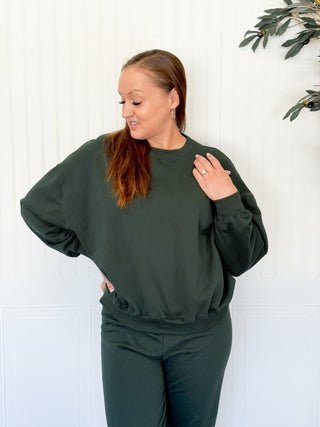Everyday Comfort Pullover, Deep Green - 250 Activewear + Lounge - The Farmhouse
