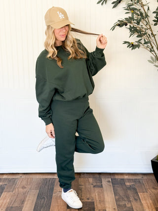 Everyday Comfort Pullover, Deep Green - 250 Activewear + Lounge - The Farmhouse