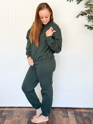 Everyday Comfort Pullover, Deep Green - 250 Activewear + Lounge - The Farmhouse
