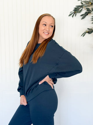 Everyday Comfort Pullover, Midnight Navy - 250 Activewear + Lounge - The Farmhouse
