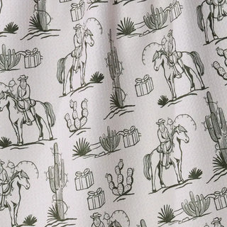 Geometry Tea Towel, Cowboy Claus