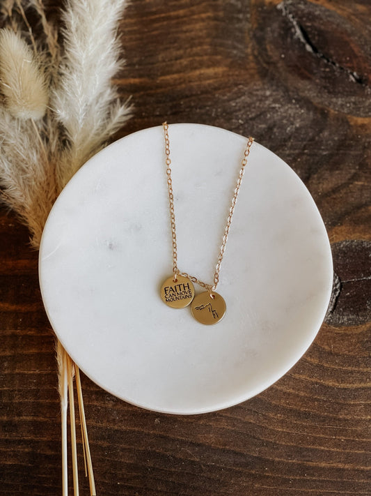 Faith Can Move Mountains Necklace - The Farmhouse