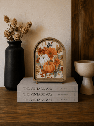 Fall Bouquet Arch Framed Art 6x8" - 420 Home Decor - The Farmhouse
