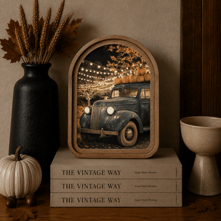 Fall Truck Arch Framed Art 8.25x11" - 420 Home Decor - The Farmhouse