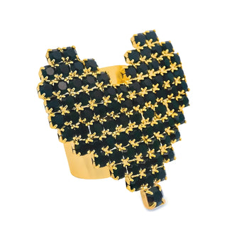 TOVA Candy Heart Ring, Jet