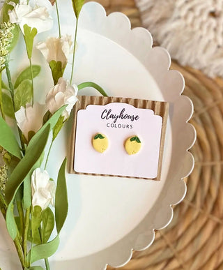 Feelin' Fruity Lemon Clay Studs - 290 Jewelry - The Farmhouse