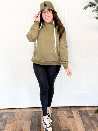 Fireside Comfort Hoodie, Olive - 140 Sweatshirts + Sweaters - The Farmhouse