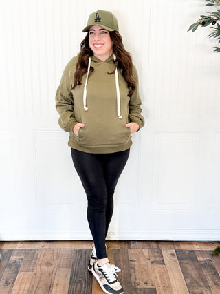 Fireside Comfort Hoodie, Olive - 140 Sweatshirts + Sweaters - The Farmhouse