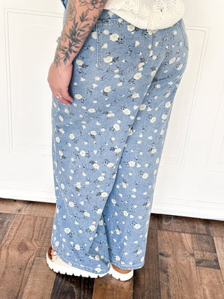Floral Dreams Lightweight Denim Pants - 210 Jeans - The Farmhouse
