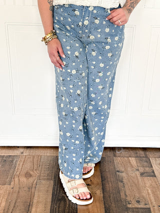 Floral Dreams Lightweight Denim Pants - 210 Jeans - The Farmhouse