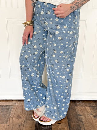 Floral Dreams Lightweight Denim Pants - 210 Jeans - The Farmhouse