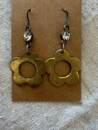 Florence Floral Gem Earrings, Gold - 290 Jewelry - The Farmhouse