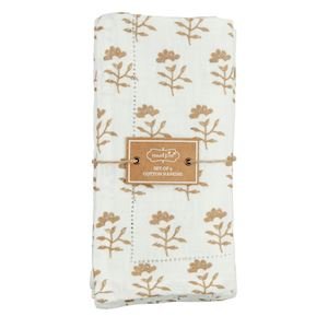 Flower Icon Block Print Napkin Set of 4 - 440 Kitchen + Tabletop - The Farmhouse