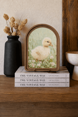 Fluffy Duckling Framed Art 6x8" - 420 Home Decor - The Farmhouse