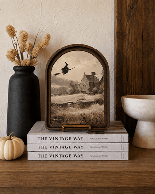 Flying Witch Arch Framed Art 8.25x11 - 420 Home Decor - The Farmhouse