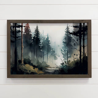 Forest Shadow Painting - Forest Landscape Canvas Art 12x18" - 420 Home Decor - The Farmhouse