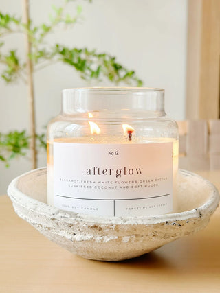 FORGET ME NOT CANDLE Afterglow 22 oz Glass Candle - 410 Candles & Scents - The Farmhouse