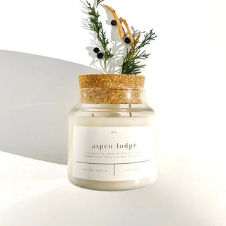 FORGET ME NOT CANDLE Aspen Lodge 22 oz Glass Candle - 410 Candles & Scents - The Farmhouse