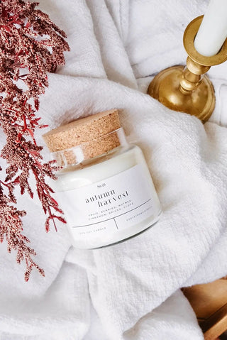 FORGET ME NOT CANDLE Autumn Harvest 22 oz Glass Candle - 410 Candles & Scents - The Farmhouse