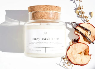 FORGET ME NOT CANDLE Cozy Cashmere 22 oz Glass Candle - 410 Candles & Scents - The Farmhouse