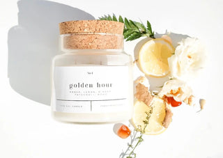 FORGET ME NOT CANDLE Golden Hour 22 oz Glass Candle - 410 Candles & Scents - The Farmhouse