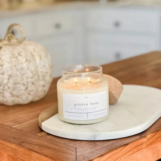 FORGET ME NOT CANDLE Golden Hour 22 oz Glass Candle - 410 Candles & Scents - The Farmhouse