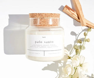 FORGET ME NOT CANDLE Palo Santo 22 oz Glass Candle - 410 Candles & Scents - The Farmhouse