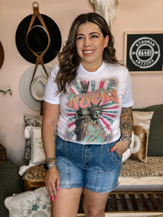 Freedom Rocks Graphic Tee - The Farmhouse