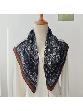 FUNKYREL Scarvii - 27'' Paisley Patchwork Square Scarf - 260 Fashion Accessories - The Farmhouse