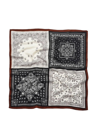 FUNKYREL Scarvii - 27'' Paisley Patchwork Square Scarf - 260 Fashion Accessories - The Farmhouse