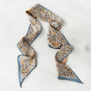 FUNKYREL Scarvii - Colorful Print Neck Scarf, Blue - 260 Fashion Accessories - The Farmhouse