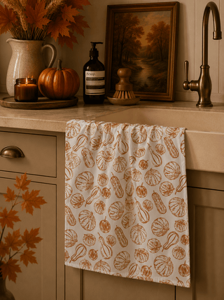Geometry Harvest Sketch Tea Towel - 441 Tea Towels - The Farmhouse
