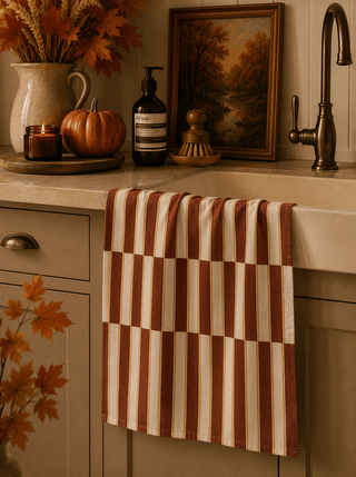 Geometry Harvest Stripe Tea Towel - 441 Tea Towels - The Farmhouse
