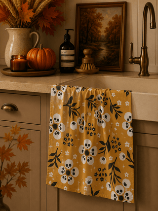 Geometry Marrow Bloom Tea Towel - 441 Tea Towels - The Farmhouse