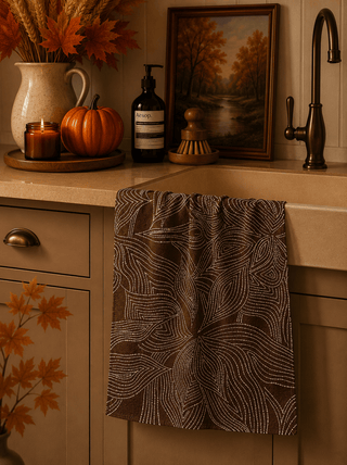 Geometry Pearl Botanical Tea Towel - 441 Tea Towels - The Farmhouse