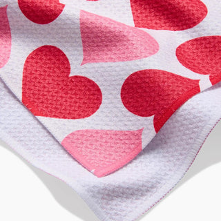 Geometry Tea Towel, Blushing Hearts - The Farmhouse