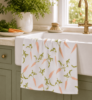 Geometry Tea Towel, Carrot Toss - 441 Tea Towels - The Farmhouse