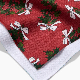 Geometry Tea Towel, Christmas Berry Bow - 441 Tea Towels - The Farmhouse