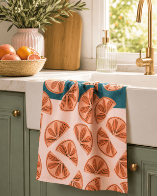 Geometry Tea Towel, Citrus Slices - 441 Tea Towels - The Farmhouse