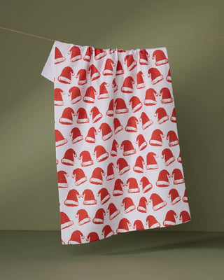 Clausen print tea towel in absorbent quick-drying recycled woven fabric