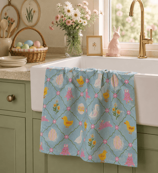 Geometry Tea Towel, Easter Critters - 441 Tea Towels - The Farmhouse