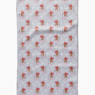 Geometry Tea Towel, Gingerbread Skiers - The Farmhouse