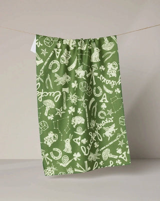 Geometry Tea Towel, Lucky Draw Symbols - 441 Tea Towels - The Farmhouse