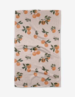 Geometry Tea Towel, Pretty in Peach - 441 Tea Towels - The Farmhouse