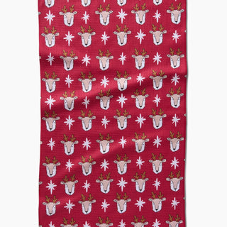 Geometry Tea Towel, Reindeer Star - The Farmhouse