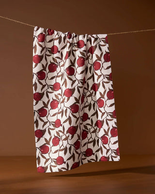 Rind print tea towel in absorbent quick-drying recycled woven fabric