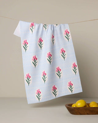 Geometry Tea Towel, Spatial Bloom - 441 Tea Towels - The Farmhouse