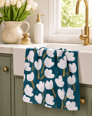 Geometry Tea Towel, Tulips - 441 Tea Towels - The Farmhouse