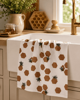 Geometry Tea Towels, Busy Buzzin - 441 Tea Towels - The Farmhouse